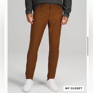 NWT ABC Skinny-Fit Pant 32" copper brown Size 34